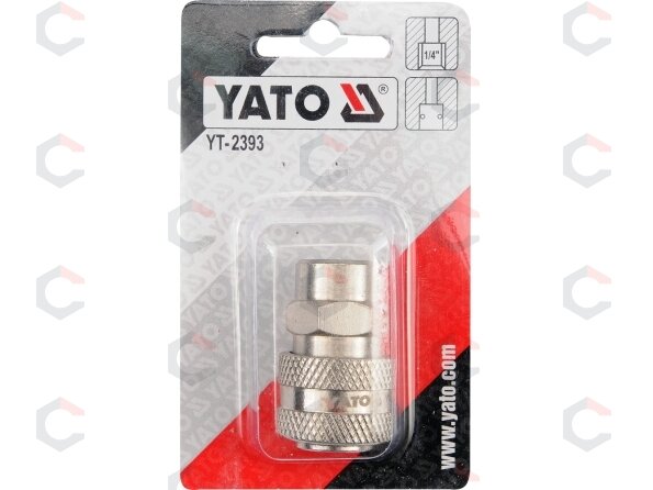 Greita jungtis 1/4" vidinis sriegis (lizdas) (YT-2393) 1 Greita jungtis 1/4" vidinis sriegis (lizdas) (YT-2393) 1