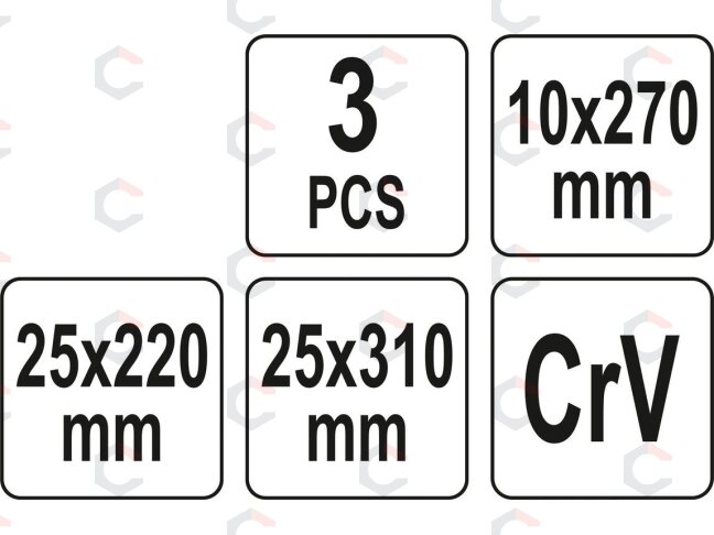 Gramdiklių rinkinys tarpinėms | 3 vnt. (YT-08474) 3 Gramdiklių rinkinys tarpinėms | 3 vnt. (YT-08474) 3
