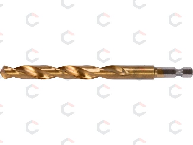 Grąžtas metalui su Hex 6.3 mm (1/4") galu HSS-TiN | 10.0 mm (YT-44772) Grąžtas metalui su Hex 6.3 mm (1/4") galu HSS-TiN | 10.0 mm (YT-44772)