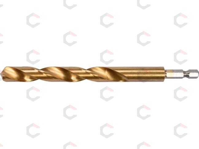 Grąžtas metalui su Hex 6.3 mm (1/4") galu HSS-TiN | 12.0 mm (YT-44774)