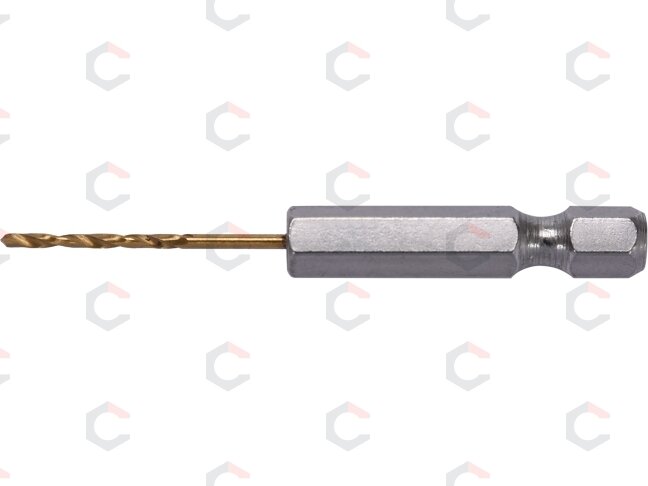 Grąžtas metalui su Hex 6.3 mm (1/4") galu HSS-TiN | 1,5 mm (YT-44750) 1