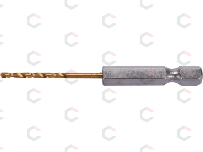 Grąžtas metalui su Hex 6.3 mm (1/4") galu HSS-TiN | 2.0 mm (YT-44751) 1 Grąžtas metalui su Hex 6.3 mm (1/4") galu HSS-TiN | 2.0 mm (YT-44751) 1