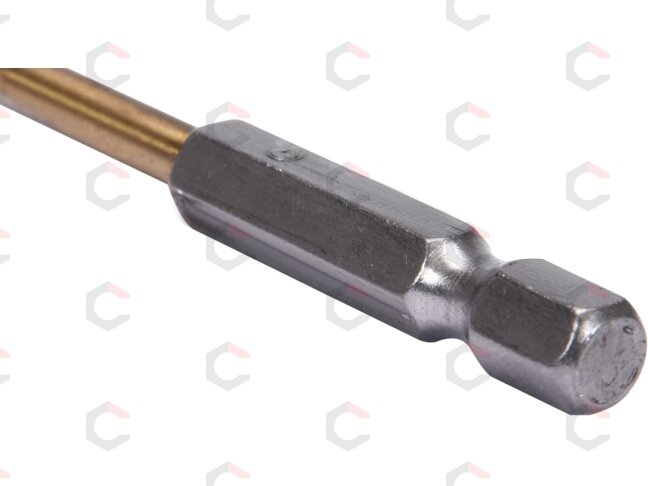 Grąžtas metalui su Hex 6.3 mm (1/4") galu HSS-TiN | 2.0 mm (YT-44751) 2