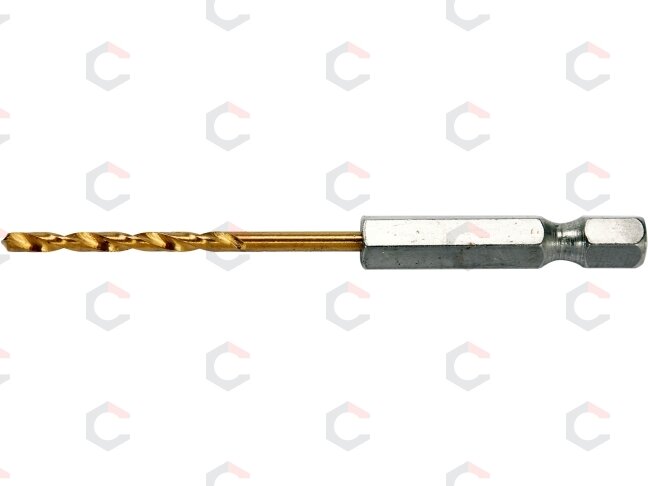 Grąžtas metalui su Hex 6.3 mm (1/4") galu HSS-TiN | 2.5 mm (YT-44752) 1 Grąžtas metalui su Hex 6.3 mm (1/4") galu HSS-TiN | 2.5 mm (YT-44752) 1