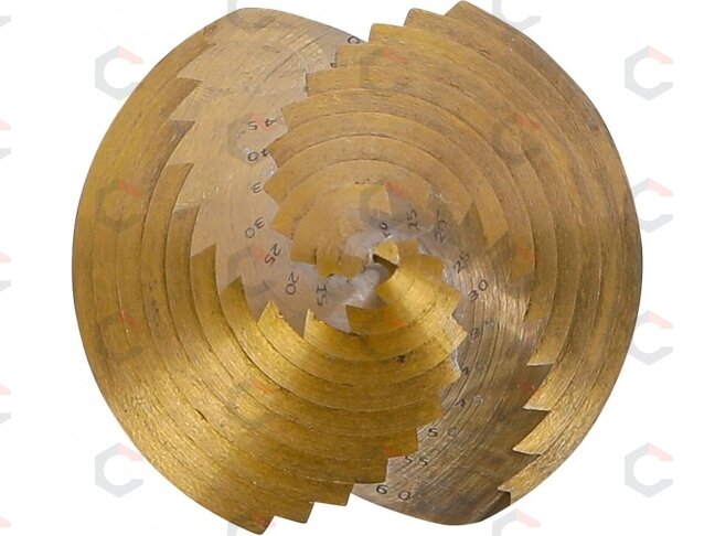 Grąžtas pakopinis | titano nitridas | Ø 6–60 mm (74429) 1 Grąžtas pakopinis | titano nitridas | Ø 6–60 mm (74429) 1
