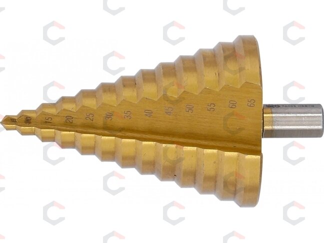 Grąžtas pakopinis | titano nitridas | Ø 6–65 mm (74433) 2 Grąžtas pakopinis | titano nitridas | Ø 6–65 mm (74433) 2