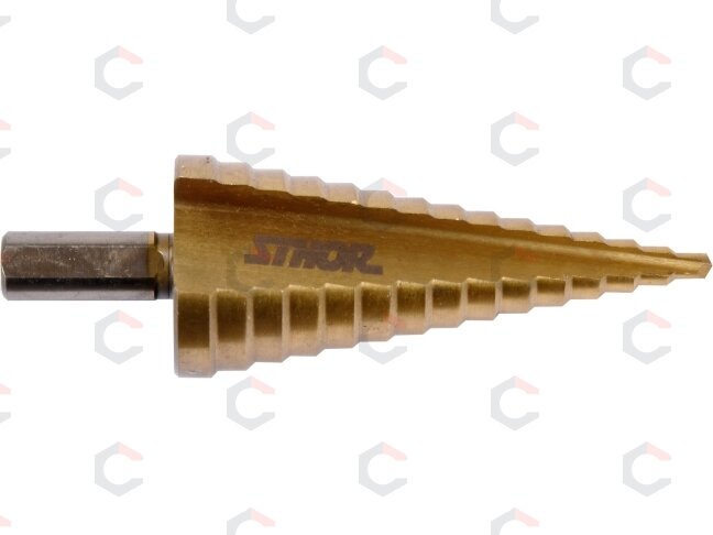 Grąžtas skylės (pa)platinimui pakopinis | 4-32 mm (22612) 2