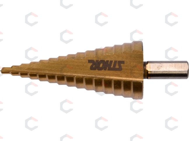 Grąžtas skylės (pa)platinimui pakopinis | 4-32 mm (22612) Grąžtas skylės (pa)platinimui pakopinis | 4-32 mm (22612)