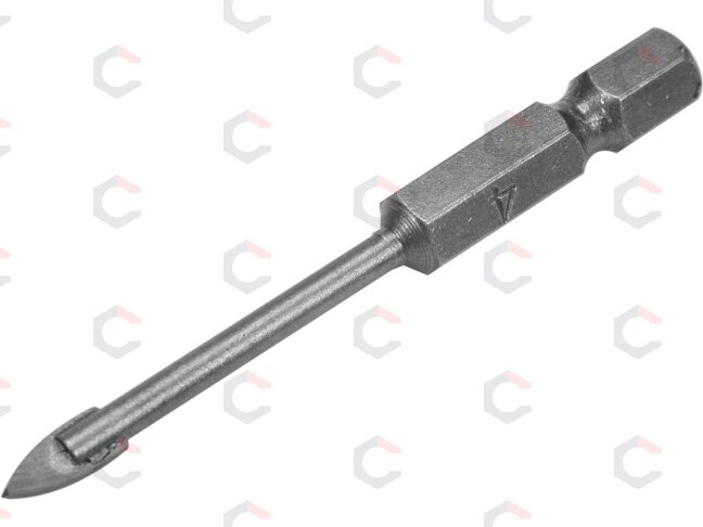 Grąžtas stiklui ir keramikai | 6.3 mm (1/4") galu | 3 mm (21700) 1 Grąžtas stiklui ir keramikai | 6.3 mm (1/4") galu | 3 mm (21700) 1