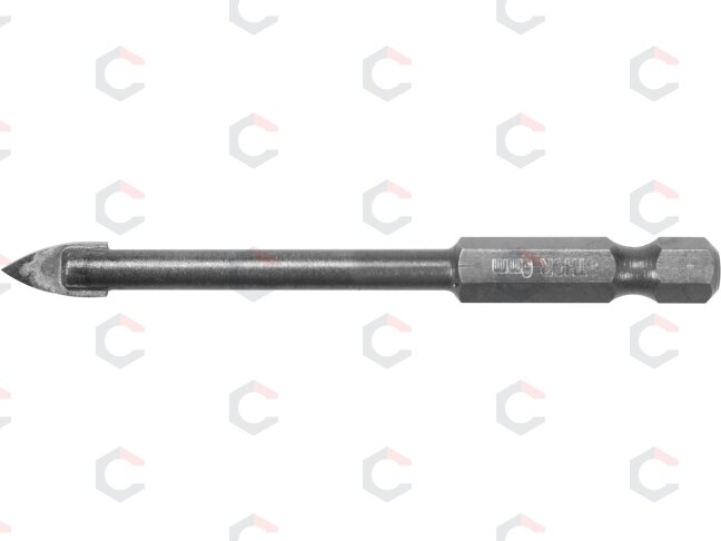 Grąžtas stiklui ir keramikai | 6.3 mm (1/4") galu | 6 mm (21703) Grąžtas stiklui ir keramikai | 6.3 mm (1/4") galu | 6 mm (21703)