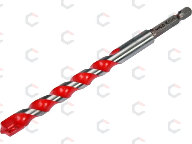 Grąžtas universalus su Hex 6.3 mm (1/4") galu | 12.0 mm (YT-44787) Grąžtas universalus su Hex 6.3 mm (1/4") galu | 12.0 mm (YT-44787)