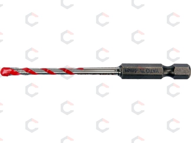 Grąžtas universalus su Hex 6.3 mm (1/4") galu | 4.0 mm (YT-44781) 1 Grąžtas universalus su Hex 6.3 mm (1/4") galu | 4.0 mm (YT-44781) 1