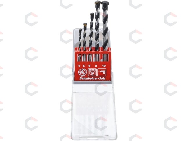 Grąžtų betonui rinkinys | 4-10 mm | 5 vnt. (50816) Grąžtų betonui rinkinys | 4-10 mm | 5 vnt. (50816)