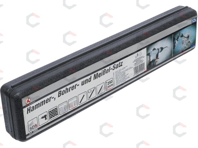 Grąžtų ir kaltų komplektas | SDS PLUS | 5-20 mm | 12 vnt. (2005) 2 Grąžtų ir kaltų komplektas | SDS PLUS | 5-20 mm | 12 vnt. (2005) 2