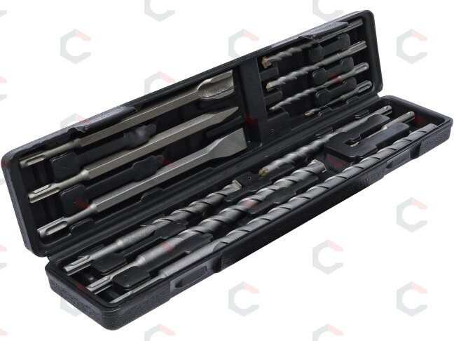 Grąžtų ir kaltų komplektas | SDS PLUS | 5-20 mm | 12 vnt. (2005) 3 Grąžtų ir kaltų komplektas | SDS PLUS | 5-20 mm | 12 vnt. (2005) 3