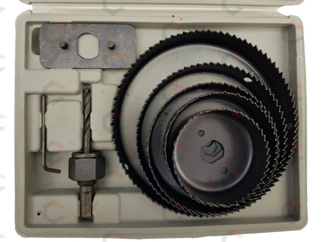 Grąžtų karūnų rinkinys | 64-127 mm | 8 vnt. (ES22300) 2 Grąžtų karūnų rinkinys | 64-127 mm | 8 vnt. (ES22300) 2