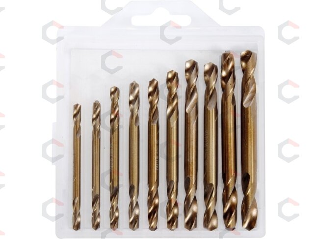 Grąžtų metalui rinkinys | dvipusiai | 3.0-6.0 mm 10 vnt. (YT-40025) 2