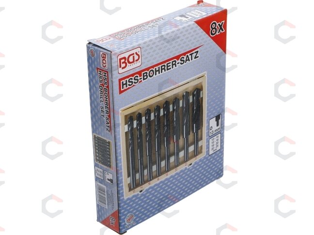 Grąžtų metalui rinkinys HSS | 13 - 25 mm | 8 vnt. (2019) 4 Grąžtų metalui rinkinys HSS | 13 - 25 mm | 8 vnt. (2019) 4
