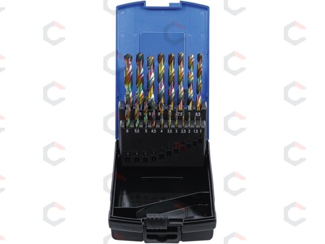 Grąžtų rinkinys | Cobalt-HSS | 1 - 10 mm | 19 vnt. (2014) 3 Grąžtų rinkinys | Cobalt-HSS | 1 - 10 mm | 19 vnt. (2014) 3