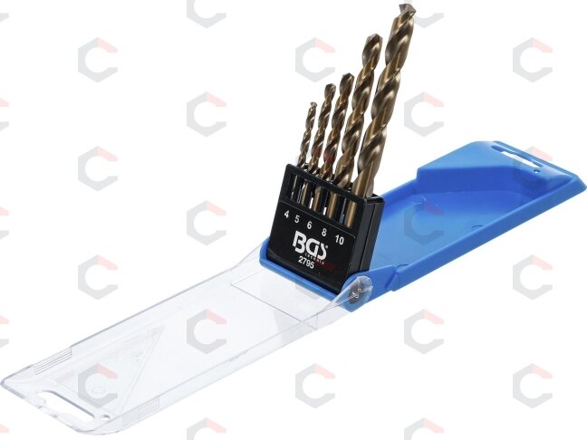 Grąžtų rinkinys | Cobalt-HSS | HSS | 4 - 10 mm | 5 vnt. (2795) Grąžtų rinkinys | Cobalt-HSS | HSS | 4 - 10 mm | 5 vnt. (2795)