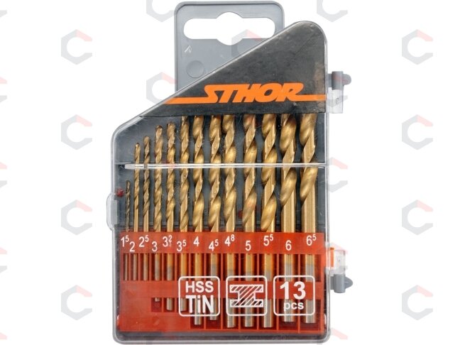 Grąžtų rinkinys | HSS-Titan | 1.5 - 6.5 mm | 13 vnt. (22300) Grąžtų rinkinys | HSS-Titan | 1.5 - 6.5 mm | 13 vnt. (22300)