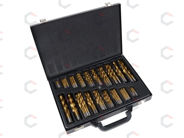 Grąžtų rinkinys HSS | titano nitridas | 1 - 10 mm | 170 vnt. (1994V) 2 Grąžtų rinkinys HSS | titano nitridas | 1 - 10 mm | 170 vnt. (1994V) 2
