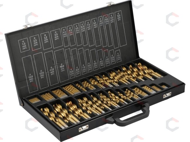 Grąžtų rinkinys metalui | 1.0 - 13 mm | 300 vnt. (YT-44595) Grąžtų rinkinys metalui | 1.0 - 13 mm | 300 vnt. (YT-44595)