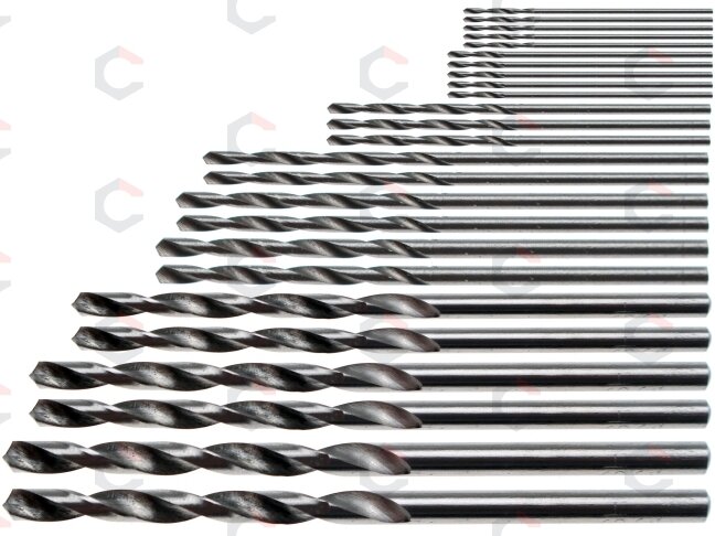 Grąžtų rinkinys mini HSS | 0,5 - 3,0 mm | 25 vnt. (2023) Grąžtų rinkinys mini HSS | 0,5 - 3,0 mm | 25 vnt. (2023)