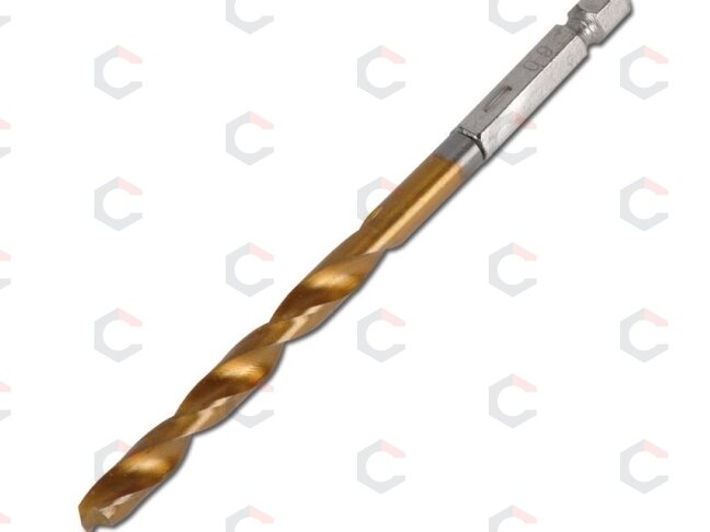 Grąžtų rinkinys su Hex 6.3 mm (1/4") galu | titano nitridas | 1.5 - 6 mm | 10 vnt. (50801) 2 Grąžtų rinkinys su Hex 6.3 mm (1/4") galu | titano nitridas | 1.5 - 6 mm | 10 vnt. (50801) 2