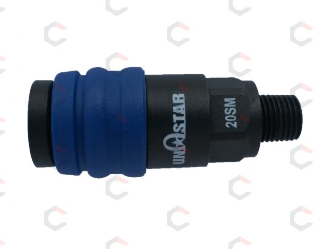 Greita jungtis žarnai 1/4" lizdas (išorinis sriegis) (O-20SM) Greita jungtis žarnai 1/4" lizdas (išorinis sriegis) (O-20SM)