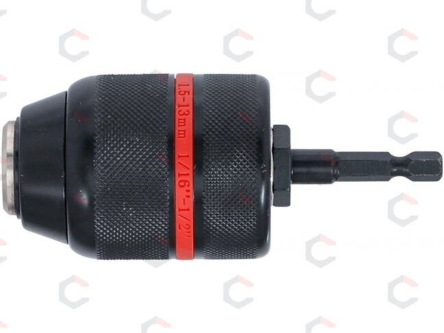 Greito užspaudimo griebtuvas | metalinė versija | 6,3 mm (1/4") antgalis x 20 UNF | 1.5 - 13 mm (74470) 3