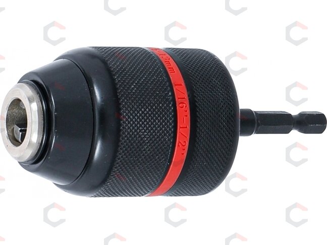 Greito užspaudimo griebtuvas | metalinė versija | 6,3 mm (1/4") antgalis x 20 UNF | 1.5 - 13 mm (74470)