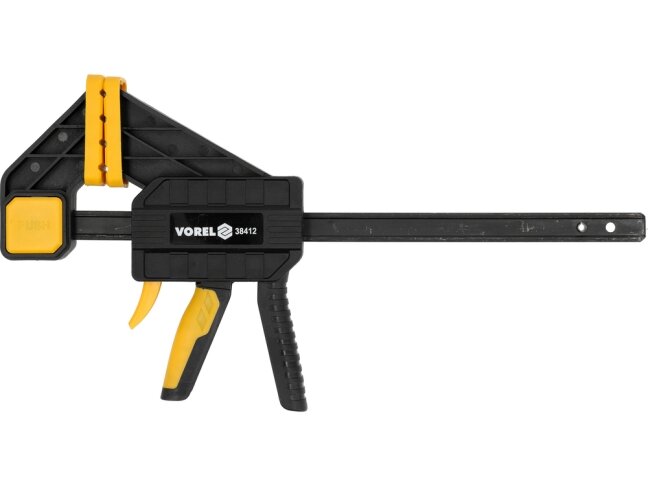 Greito užspaudimo staliaus spaustuvas VOREL | 200 × 80 mm | 150 kg (38412) 1