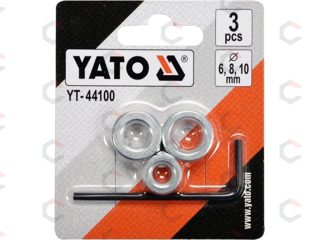 Gręžimo gylio ribotuvai 6, 8, 10 mm | 3 vnt. (YT-44100) 2 Gręžimo gylio ribotuvai 6, 8, 10 mm | 3 vnt. (YT-44100) 2