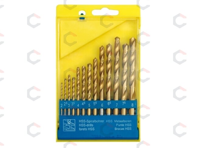 Grąžtų rinkinys | HSS-Titan | 2.0 - 8.0 mm | 13 vnt. (22310) Grąžtų rinkinys | HSS-Titan | 2.0 - 8.0 mm | 13 vnt. (22310)