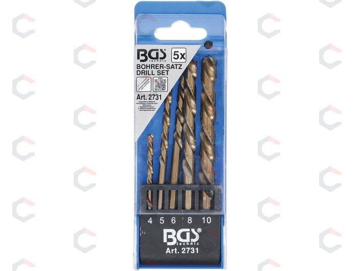 Grąžtų rinkinys | kairiniai | 5 vnt. (2731) 5 Grąžtų rinkinys | kairiniai | 5 vnt. (2731) 5
