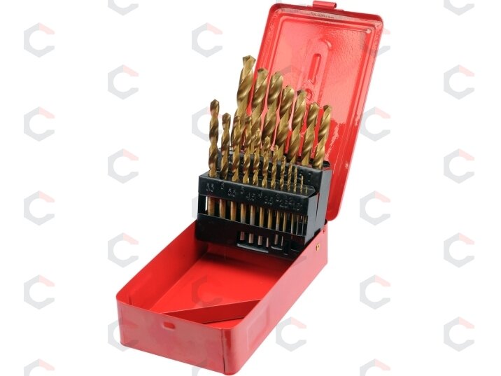 Grąžtų metalui rinkinys | HSS | 1-10 mm | 19 vnt. (22330) Grąžtų metalui rinkinys | HSS | 1-10 mm | 19 vnt. (22330)