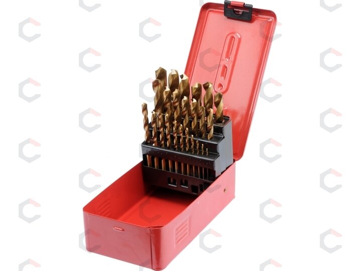 Grąžtų metalui rinkinys | HSS | 1-13 mm | 25 vnt. (22340)