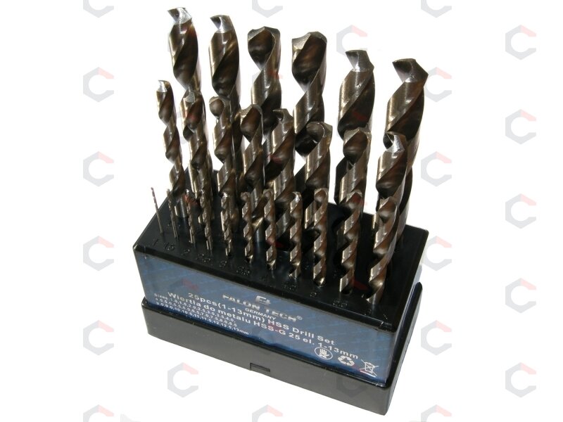 Grąžtų metalui rinkinys HSS | 1-13 mm | 25 vnt. (SK38215) Grąžtų metalui rinkinys HSS | 1-13 mm | 25 vnt. (SK38215)