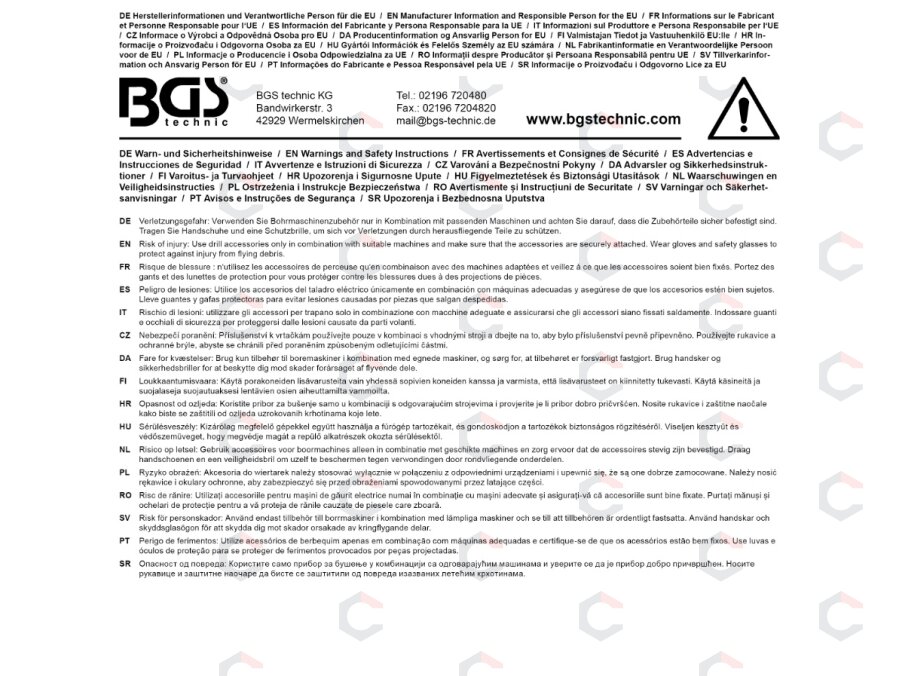Greito užspaudimo griebtuvas | metalinis | 6,3 mm (1/4") x 20 UNF | 0,8–10 mm (74469) 5 Greito užspaudimo griebtuvas | metalinis | 6,3 mm (1/4") x 20 UNF | 0,8–10 mm (74469) 5