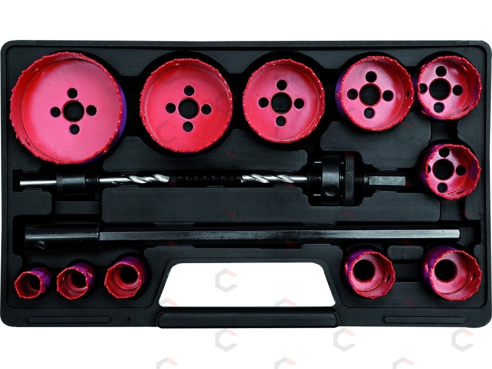Grąžtų karūnų rinkinys metalui | HSS M3 | 19-76 mm | 15 vnt. (YT-3381) Grąžtų karūnų rinkinys metalui | HSS M3 | 19-76 mm | 15 vnt. (YT-3381)