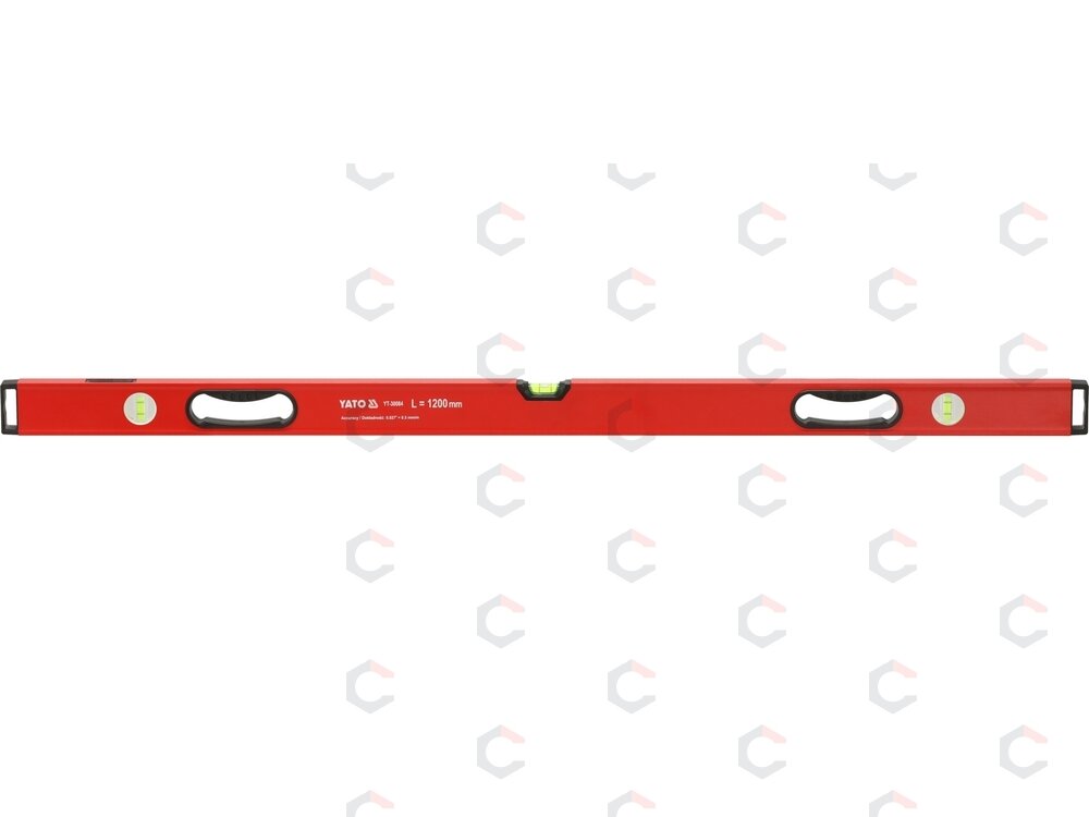 Gulsčiukas aliuminis | BOX level | 1200 mm | su rankenėlėmis | 3 akutės (YT-30084) 1 Gulsčiukas aliuminis | BOX level | 1200 mm | su rankenėlėmis | 3 akutės (YT-30084) 1