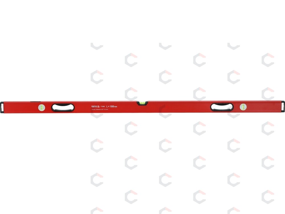 Gulsčiukas aliuminis | BOX level | 1500 mm | su rankenėlėmis | 3 akutės (YT-30085) 1 Gulsčiukas aliuminis | BOX level | 1500 mm | su rankenėlėmis | 3 akutės (YT-30085) 1
