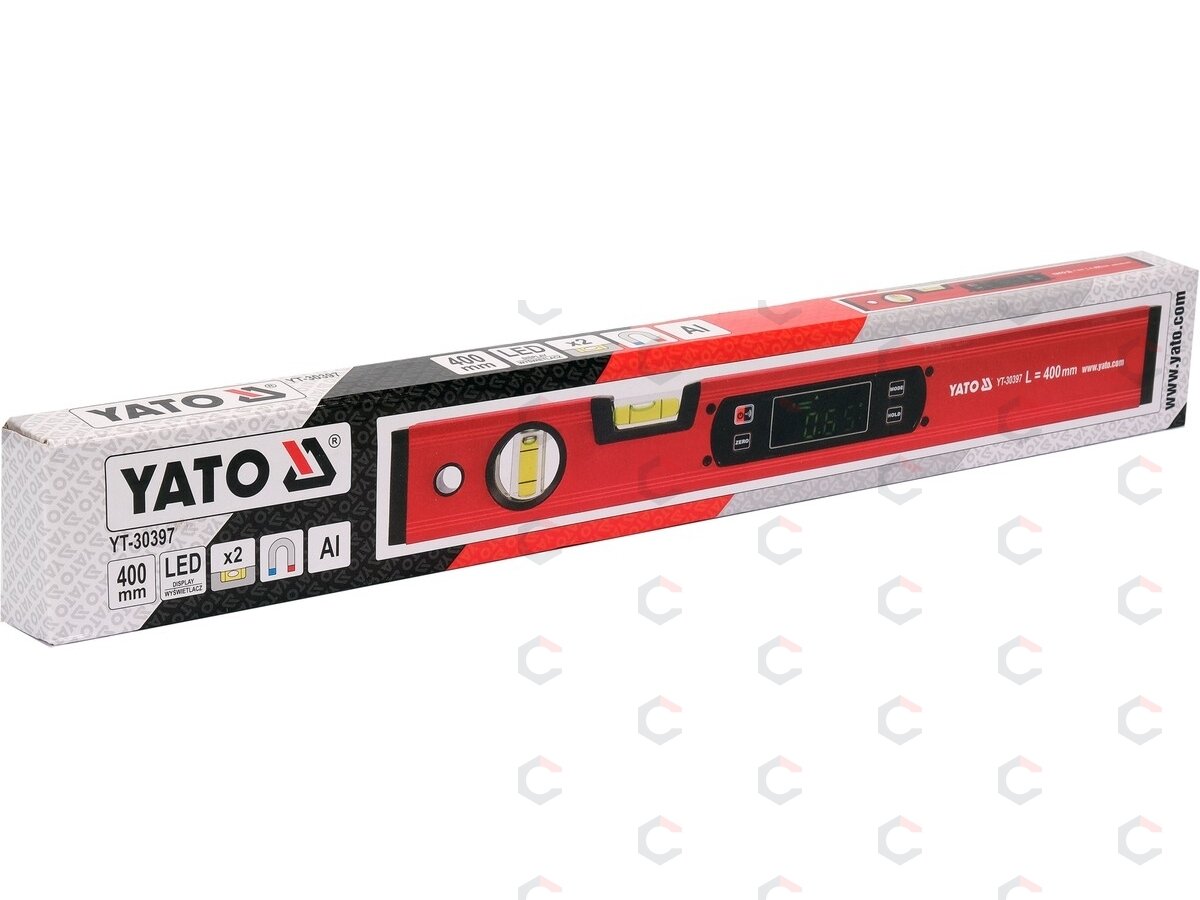 Gulsčiukas skaitmeninis su LED | aliuminis | 400 mm (YT-30397) 1 Gulsčiukas skaitmeninis su LED | aliuminis | 400 mm (YT-30397) 1