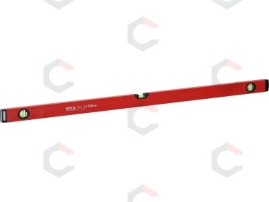 Gulsčiukas aliuminis | BOX level | 1200 mm | su rankenėlėmis | 3 akutės (YT-30114) Gulsčiukas aliuminis | BOX level | 1200 mm | su rankenėlėmis | 3 akutės (YT-30114)