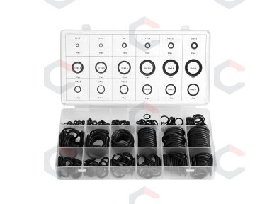 Guminių tarpinių / manžetų asortimentas | Ø 3 - 22 mm | 279 vnt. (SK01113) Guminių tarpinių / manžetų asortimentas | Ø 3 - 22 mm | 279 vnt. (SK01113)
