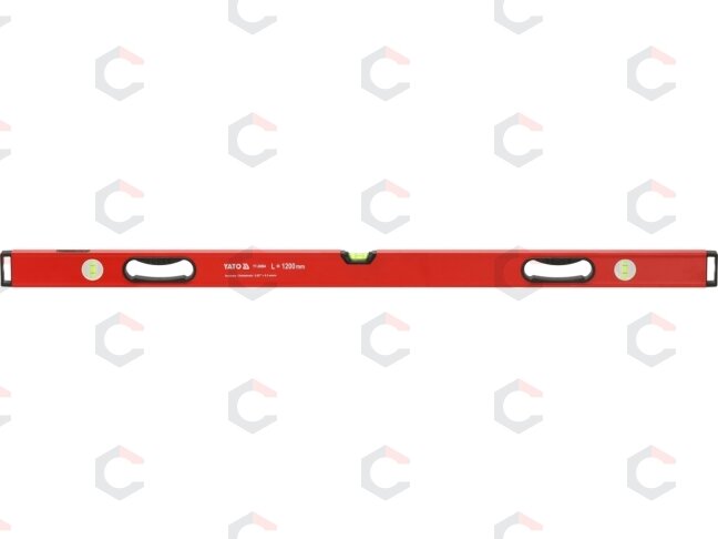 Gulsčiukas aliuminis | BOX level | 1200 mm | su rankenėlėmis | 3 akutės (YT-30084) 1 Gulsčiukas aliuminis | BOX level | 1200 mm | su rankenėlėmis | 3 akutės (YT-30084) 1
