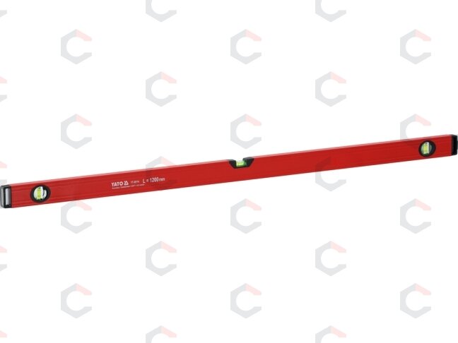 Gulsčiukas aliuminis | BOX level | 1200 mm | su rankenėlėmis | 3 akutės (YT-30114) Gulsčiukas aliuminis | BOX level | 1200 mm | su rankenėlėmis | 3 akutės (YT-30114)