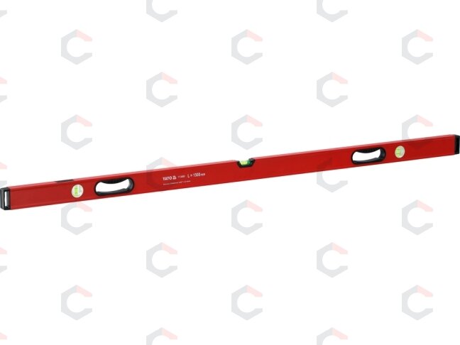 Gulsčiukas aliuminis | BOX level | 1500 mm | su rankenėlėmis | 3 akutės (YT-30085) Gulsčiukas aliuminis | BOX level | 1500 mm | su rankenėlėmis | 3 akutės (YT-30085)