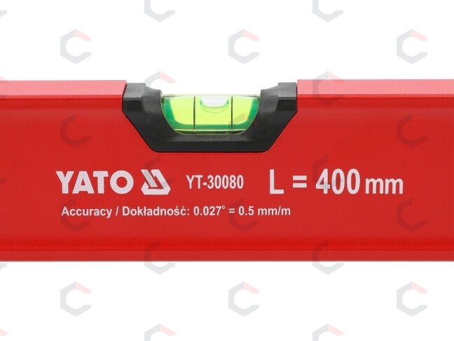 Gulsčiukas aliuminis | BOX level | 400 mm | su rankenėlėmis | 3 akutės (YT-30080) 2 Gulsčiukas aliuminis | BOX level | 400 mm | su rankenėlėmis | 3 akutės (YT-30080) 2